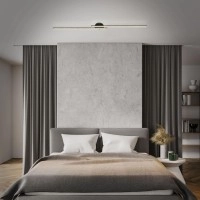 LED griestu lampa Briloner 135 cm, 24 W, 2800 lm, melna