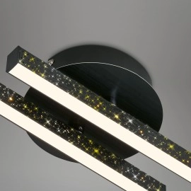LED griestu lampa Briloner 135 cm, 24 W, 2800 lm, melna