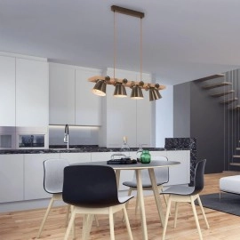 Piekaramā griestu lampa Briloner 85 cm, 4x E27, antīkpelēka