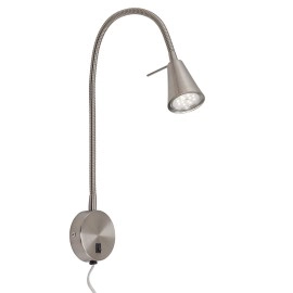 Sienas lampa ar lokanu kātu un slēdzi, Briloner