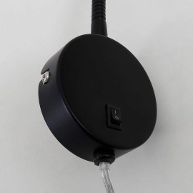 Sienas lampa ar lokanu kātu un slēdzi, Briloner