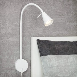 Sienas lampa ar lokanu kātu un slēdzi, Briloner