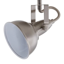 Spot gaismeklis niķelis ar baltu, SOFT, 1x E14, max. 40W - 2049-012 - Briloner Prisma