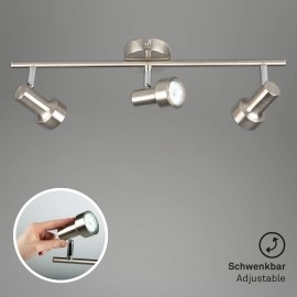 Spotlampa "SUB" 3 x 3W LED/GU10, matēts niķelis - 2843-032