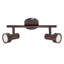 Spotlampa "ROST" 2 x 3W LED/GU10, antīkais varš - 2843-021