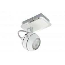 Spotlampa "CAL" 1 x 5W LED/GU10, hroms/balts - 2921-016