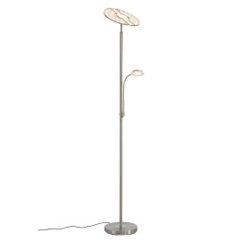 Stāvlampa "FLOOR" 2 x LED 21W + 3.5W, mat.niķelis - BRILONER - 1326-022