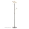 Stāvlampa "FLOOR" 2 x LED 21W + 3.5W, mat.niķelis - BRILONER - 1326-022