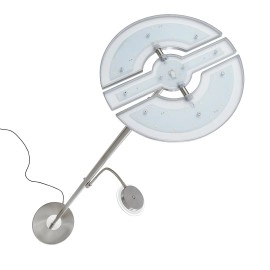Stāvlampa "FLOOR" 2 x LED 21W + 3.5W, mat.niķelis - BRILONER - 1326-022