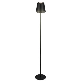 LED akumulatora stāvlampa 130 cm, 3,5 W, 400 lm, IP44, melna