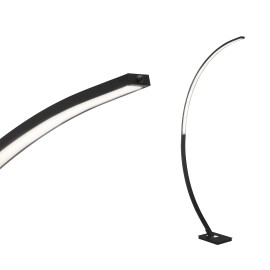 Melna stāvlampa "PIN", 18W LED, alumīnijs - 1361-015