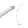 Stāvlampa "PIN" 1 x LED 18W, mat.alumīnijs - BRILONER - 1361-019