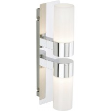 Vannas istabas gaismeklis 2 x 5W LED moduļi, IP44, hroms, 2202-028