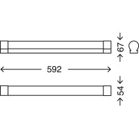 LED, 10W, 1200Lm, IP44, vannas istabas spoguļa gaismeklis 2072-018 Brilo Briloner