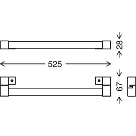 8W LED vannas istabas spoguļa gaismeklis - 1200Lm - 2107-115 Briloner