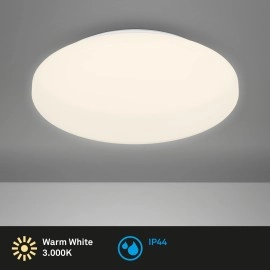 LED griestu lampa, 12W, 1250lm, IP44, balta