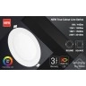 6W PRO CRI 95+ zemapmetuma apaļš LED panelis IP20, 440Lm