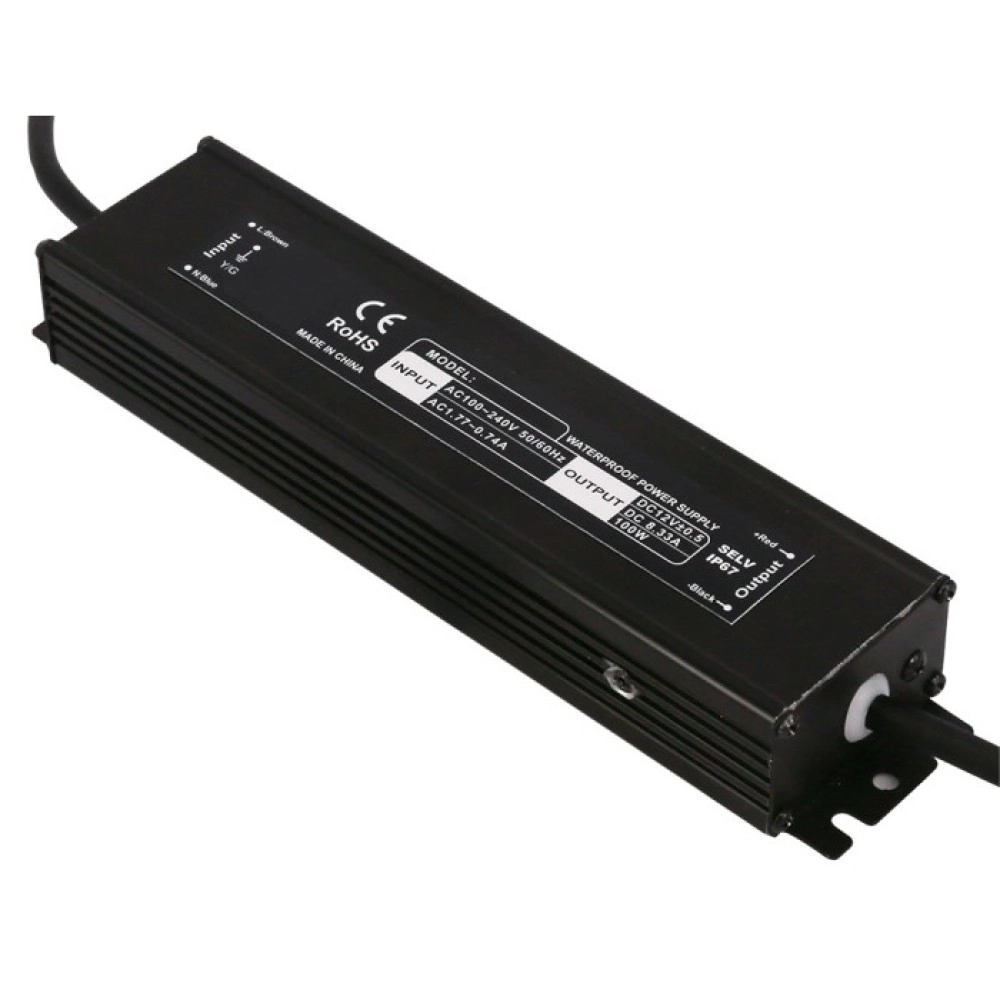 LED barošanas bloks 12V, 60W, 5A, IP67, 3 gadu garantija