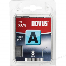 Cinkotas sīkstiepļu skavas "NOVUS" 8 mm - 53/8