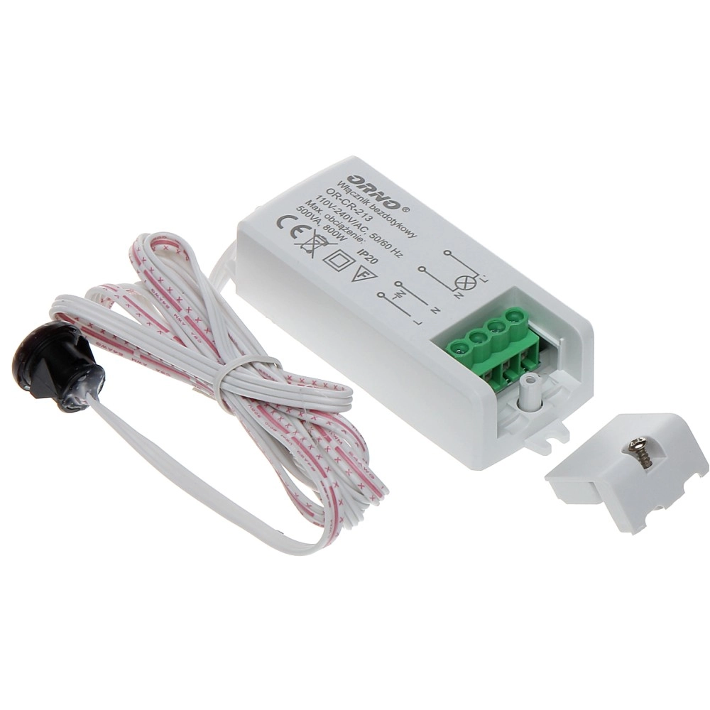 Bezkontakta slēdzis ar sensora funkciju, 500W, IP20 - ORNO OR-CR-213 - 5901752482548