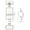 Solarais LED gaismeklis ar kustību sensoru, 8W, 800Lm, 4000K