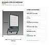 LITIO 2.0 Medium asimetrisks LED prožektors 100–150W 4000K IP66 (Disano 412020-00)