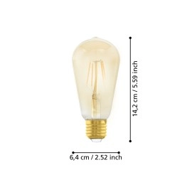 LED filamenta spuldze E27 ST64 4W 270 lm 2200K EGLO (110055)