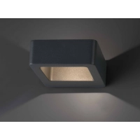 Āra gaismeklis DAS LED, 5W, IP54, tumši pelēks alumīnijs, FARO 75518