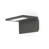 Āra gaismeklis ELE LED, 6W, IP44, tumši pelēks alumīnijs, FARO 74419