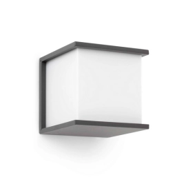 Āra gaismeklis KUBICK E27, IP44, tumši pelēks alumīnijs, FARO 70689 Āra gaismeklis KUBICK E27, IP44, tumši pelēks alumīnijs, FARO 70689