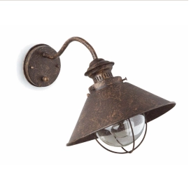 Āra gaismeklis NÁUTICA Ø260 E27, 12W, IP33, rūsas krāsa, FARO 71110  Āra gaismeklis NÁUTICA Ø260 E27, 12W, IP33, rūsas krāsa, FARO 71110