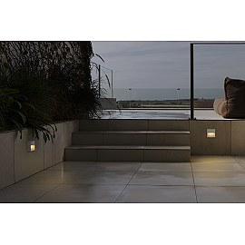 DUNE SQ āra LED sienas lampa 3 W 4CCT IP65 matēti balta (FARO)