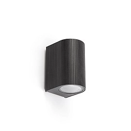 ESTELA āra sienas lampa 1xGU10 5 W IP65 melna (FARO)