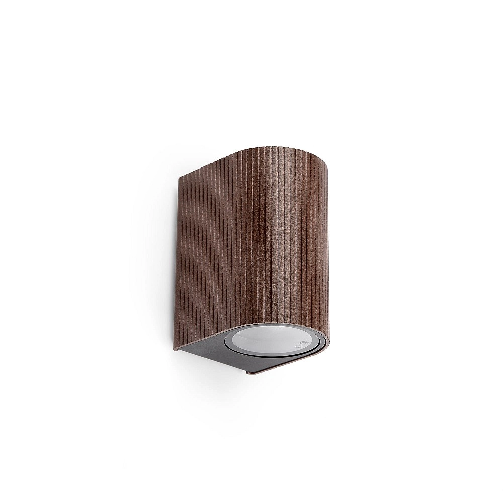 ESTELA āra sienas lampa 1xGU10 5 W IP65 rūsas brūna (FARO)