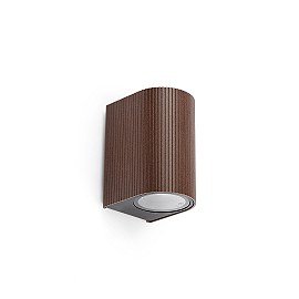 ESTELA āra sienas lampa 1xGU10 5 W IP65 rūsas brūna (FARO)