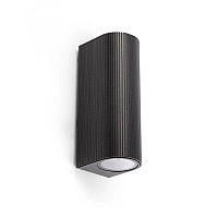 ESTELA āra sienas lampa 2xGU10 5 W IP65 melna (FARO)