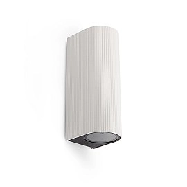 ESTELA āra sienas lampa 2xGU10 5 W IP65 balta (FARO)