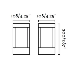 LED gaismas stabiņš AGRA LED, COB 10W modulis, 420Lm, 3000K, IP54, tumši pelēks/rūsas krāsā - FARO - 7075x