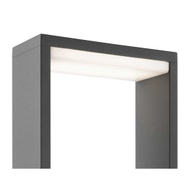 LED gaismas stabiņš ALP LED, SMD 6W modulis, 190Lm, 3000K, IP54, tumši pelēks, mazā - FARO - 74451