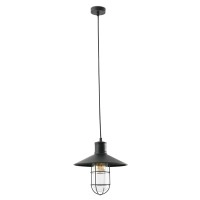 Lustra MARINA, 1x E27, IP20, melna -  FARO - 60004