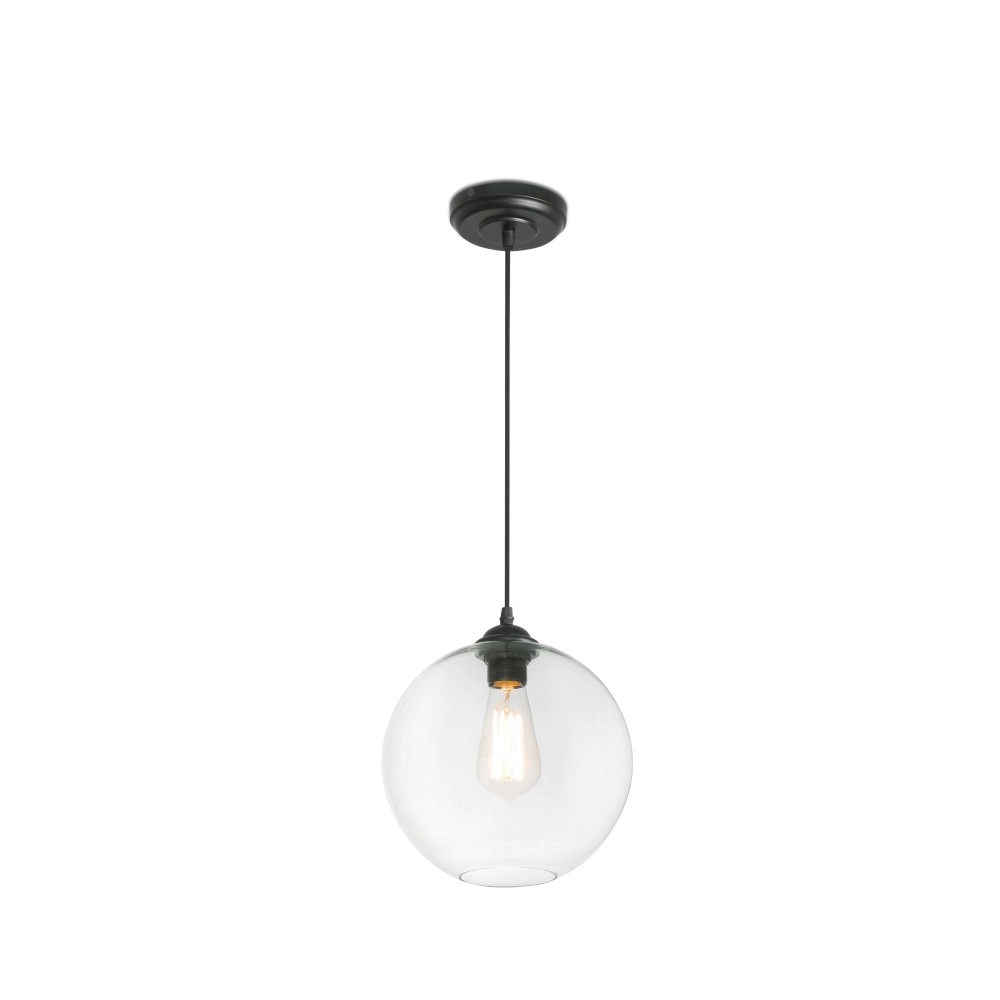 Lustra CLARA, 1 x E27 max. 100W, IP20, caurspīdīgs stikls -  FARO - 64128