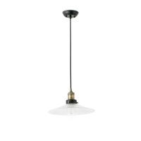 Lustra HALITA, 1 x E27 max. 60W, IP20, caurspīdīgs stikls -  FARO - 65071