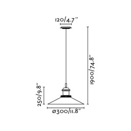 Lustra HALITA, 1 x E27 max. 60W, IP20, caurspīdīgs stikls -  FARO - 65071