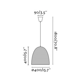 Lustra LIANA, 1 x E27 max. 60W, IP20, brūns - FARO - 68569