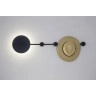 HAN LED Melns sienas gaismeklis / drēbju pakaramais 6W LED - 01001 Faro