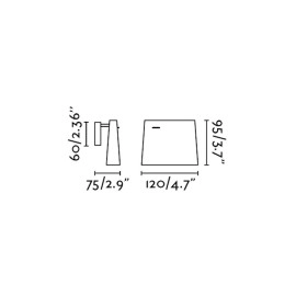 Sienas lampa AUREA LED SMD 6W, 230Lm, 2700K, IP20, balta - FARO - 62115