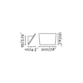 Sienas lampa DALLAS LED 5W, 435Lm, 3000K, IP20, balta - FARO - 63199