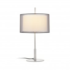 SABA matēta niķeļa galda lampa h 60 mm - FARO - 68545