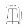 AKANE-G  smilškrāsas galda lampa lielā - FARO - 28371