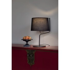 BERNI melna galda lampa - FARO - 29333